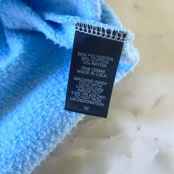 Aviator Nation Lightning Bolt Neon Rainbow Stripe Crop Sweatshirt in Blue - Picture 9 of 14